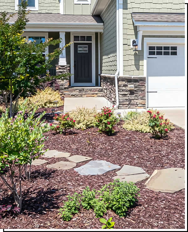 Mulch Landscape Bed Installation